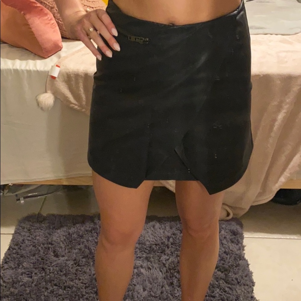 Leather Mini Skirt